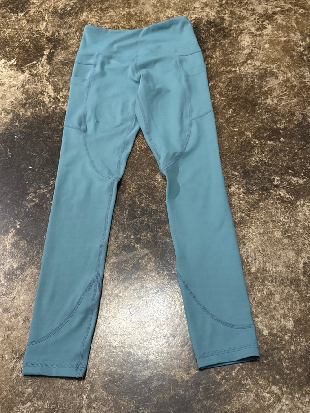 Zyia Leggings with Side Pockets in Teal